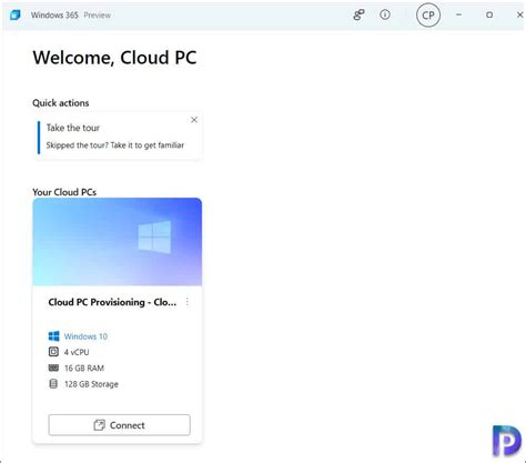 Welcome to your Windows 365 Cloud PC .